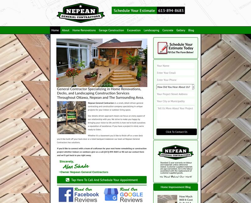 general contractor website
