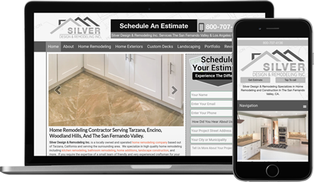 Silver Design & Remodeling Inc. Website