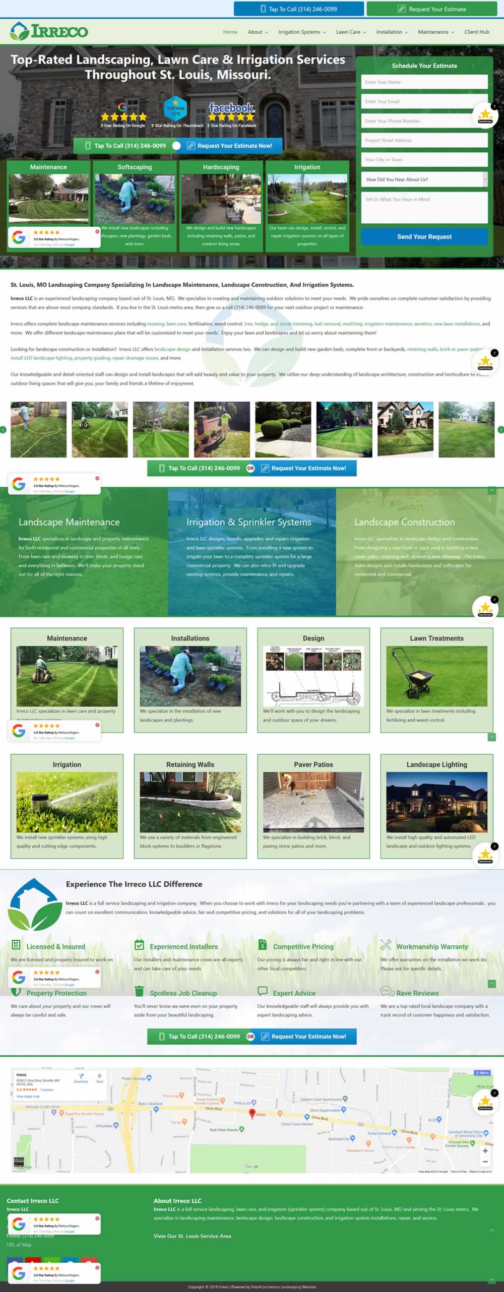 Landscaping Company Website Design